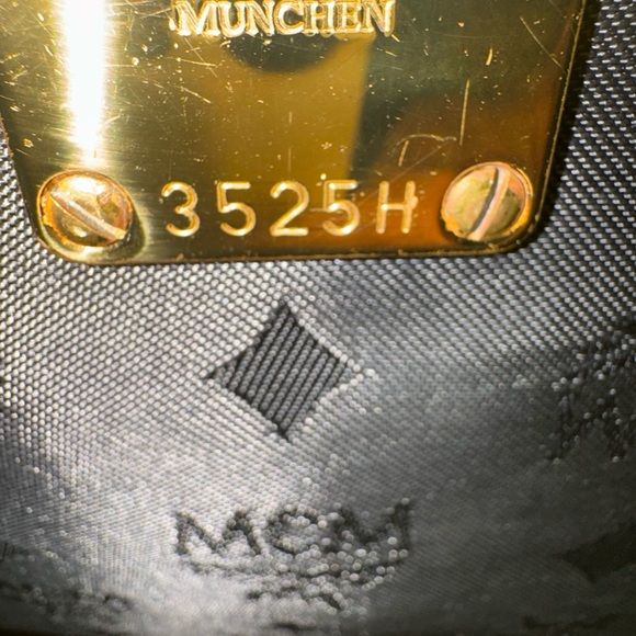 MCM Vintage black nylon Visetos Travel Tote monogram bag. Made In Germany. - Picture 5 of 13